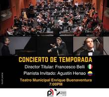 CONCIERTO DE TEMPORADA Orquesta Filarm&oacute;nica de Cali