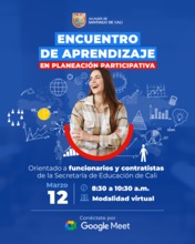 Encuentro de aprendizaje Planeaci&oacute;n Participativa