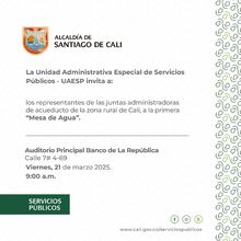 Mesa de agua con los representantes de las JAAA