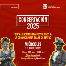 Socializaci&oacute;n virtual de la Convocatoria Concertaci&oacute;n 2025