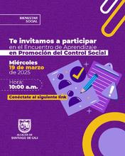 Encuentro de Aprendizaje en Promoci&oacute;n del Control Social