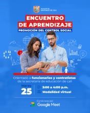 Encuentro de aprendizaje en Promoci&oacute;n del Control Social dirigido a funcionarios y contratistas