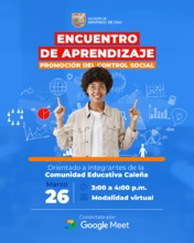 Encuentro de aprendizaje en Promoci&oacute;n del Control Social dirigido a grupos de valor