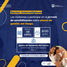 Jornada de Sensibilizaci&oacute;n Planes de Gesti&oacute;n del Riesgo