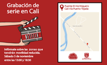 S&aacute;bado 5 de noviembre	
13:00 hasta 18:30	
Puente v&iacute;a Puerto Tejada