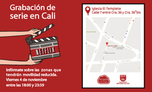 Viernes 4 de noviembre	
18:00 hasta 23:59	
Carrera 36 entre calles 6 y 7 Templete