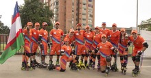 Comparsa de la Secretaria del Deporte y Recreación en el Cali Viejo