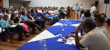 Asamblea de Transportadores con el Maurice Armitage
