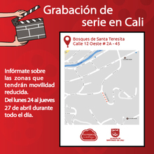 Grabaci&oacute;n de serie en Cali