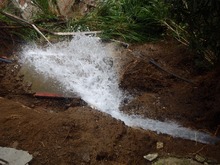 Agua satur&oacute; terreno y provoc&oacute; un deslizamiento de tierra en Alto Aguacatal