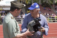 As&iacute; fue la ceremonia de entrega del helic&oacute;ptero que ya cuida a los cale&ntilde;os