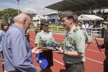 As&iacute; fue la ceremonia de entrega del helic&oacute;ptero que ya cuida a los cale&ntilde;os