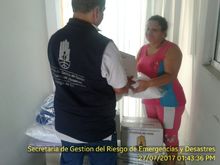 Gesti&oacute;n del Riesgo sigue entregando asistencias humanitarias a afectados en diferentes emergencias