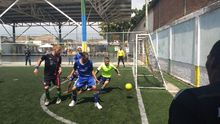 Festival de goles en la final del torneo de f&uacute;tbol de habitante de calle