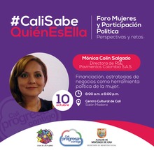 #CaliSabeQui&eacute;nEsElla reconoce a las panelistas del foro: Mujeres y Participaci&oacute;n Pol&iacute;tica