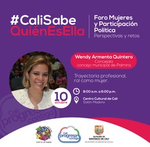 #CaliSabeQui&eacute;nEsElla reconoce a las panelistas del foro: Mujeres y Participaci&oacute;n Pol&iacute;tica