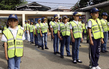 Patrulla escolar en formaci&oacute;n