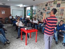 Grupo de sensibilizaci&oacute;n comunitaria visita instituciones educativas dando a conocer el programa de habitante de calle