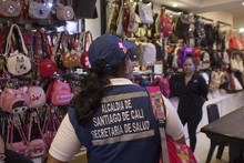 Reforzados operativos de control en el centro de Cali: 16 establecimientos y 23 kioscos fueron inspeccionados
