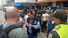 En operativo en el centro de Cali, 70 extranjeros fueron detectados y dos negocios cerrados temporalmente