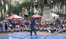 Los ni&ntilde;os disfrutaron de la XIV Feria Interinstitucional en la Plaza de Cayzedo