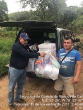 Comunidad afectada por deslizamientos recibieron asistencia humanitaria