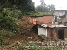 Comunidad afectada por deslizamientos recibieron asistencia humanitaria