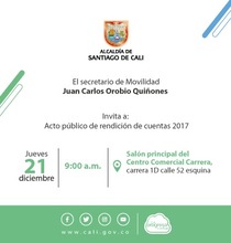 Movilidad rendir&aacute; cuentas a la ciudadan&iacute;a este jueves