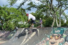 M&aacute;s de 40 deportistas extremos se tomaron la Unidad Alberto Galindo