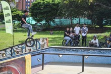 M&aacute;s de 40 deportistas extremos se tomaron la Unidad Alberto Galindo