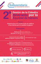 Este viernes 2 de marzo reinicia la C&aacute;tedra itinerante por la equidad de G&eacute;nero