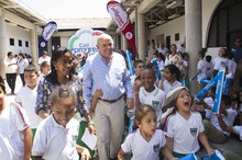 La Instituci&oacute;n educativa 20 de julio estrena la sede  Cristina Serrano De Lourido  totalmente remodelada