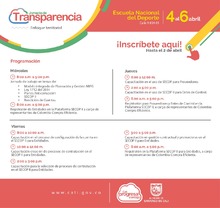 Programaci&oacute;n Jornada de Transparencia