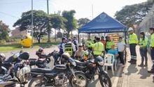 M&aacute;s de 120 motociclistas conocieron los &ldquo;Puntos Ciegos&rdquo; de los veh&iacute;culos pesados.