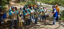 La quebrada del Cabuyal m&aacute;s limpia en jornada de limpieza  
