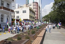 Con una marcha masiva la alcald&iacute;a de cali conmemora el d&iacute;a de las v&iacute;ctimas 