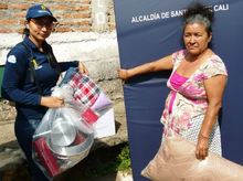 Contin&uacute;a entrega de asistencia humanitaria a efctados por aguacero del 17 de abril