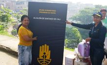 Contin&uacute;a entrega de asistencia humanitaria a efctados por aguacero del 17 de abril