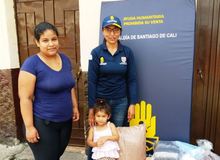 Contin&uacute;a entrega de asistencia humanitaria a efctados por aguacero del 17 de abril
