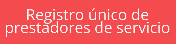 Registro &uacute;nico de prestadores de servicio
