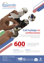 600 cupos gratuitos para el programa de formaci&oacute;n en confecciones