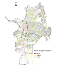 Mapa consolidaci&oacute;n ambiental - Corredor estrat&eacute;gico urbano