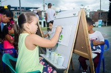 Habitantes del barrio El Guabal de Cali disfrutaron a plenitud con Vive el Parque 