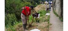 Limpieza ambiental en La Fortuna
