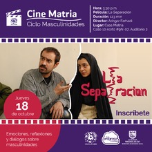 Cinematria se reinventa: iniciar&aacute; ciclo de cine para hablar de la masculinidad