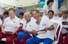 Los adultos mayores se gozaron los Juegos Recreativos