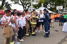 Por primera vez en Cali, se realiz&oacute; el Desaf&iacute;o Nacional de Bombero