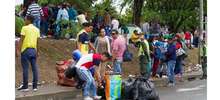 Venezolanos iniciaron salida voluntaria de zona verde en el norte de Cali