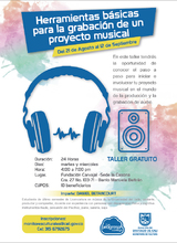 Taller gratuito para grabaci&oacute;n de proyecto musical
