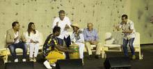 Artistas del Festival Petronio &Aacute;lvarez dialogaron sobre industrias culturales con el presidente Duque y el alcalde Armitage.